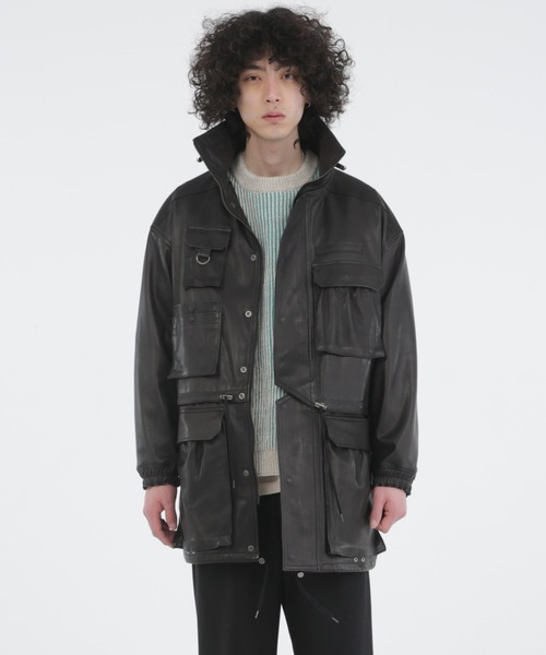 Iroquois（イロコイ）の「OIL GOAT FIELD JK（ミリタリージャケット・メンズ・ブラック・3/1/2）」の3枚目の写真