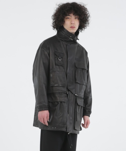 Iroquois（イロコイ）の「OIL GOAT FIELD JK（ミリタリージャケット・メンズ・ブラック・3/1/2）」の2枚目の写真