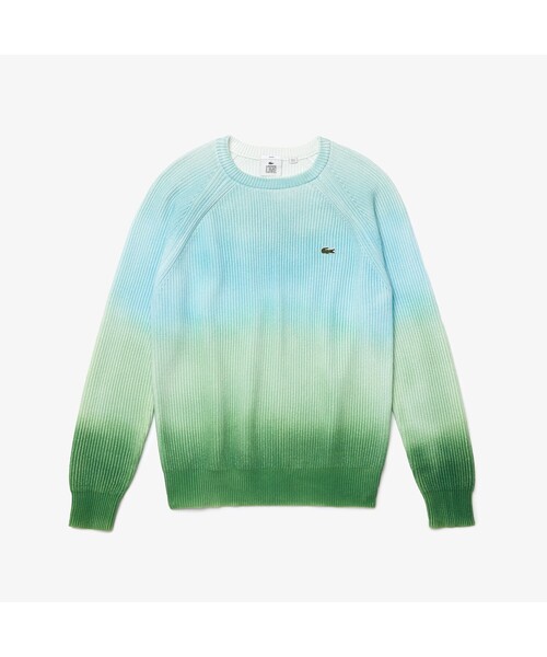 LACOSTE L!VE(ラコステライブ)の「ラコステライブ グラデーションカラーリラックスフィットセーター(ニット/セーター・メンズ・グリーン・S/XS/L/M)」の6枚目の写真