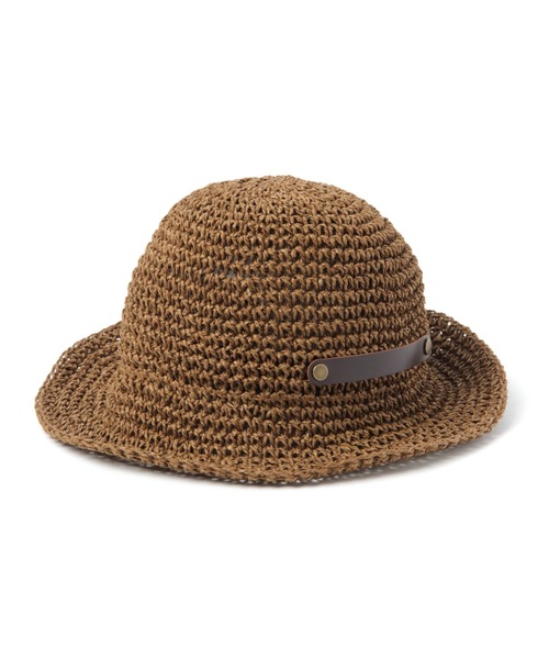 studio CLIP（スタディオクリップ）の「ペーパーボーラーハット（ハット・レディース・ブラウン/ナチュラル/ライトグレー/ブラック・FREE）」の4枚目の写真
