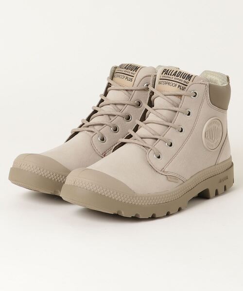 PALLADIUM(パラディウム)の「PALLADIUM PAMPA LITE+ CUFF WP L TTE パラディウム パンパ ライト+ カフ ウォータープルーフ レザー(レインシューズ・メンズ・ブラック/グレー/ライトブラウン・23cm/23.5cm/24cm/24.5cm/25cm/25.5cm/27cm/28cm/22.5cm)」の2枚目の写真