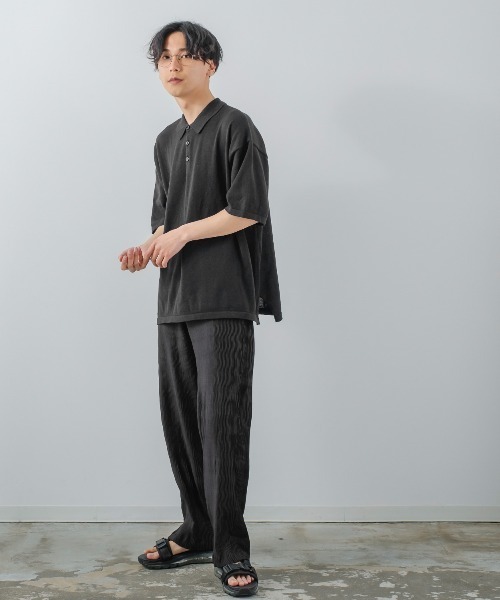 improves（インプローブス）の「ランダムプリーツ ワイド イージーパンツ（その他パンツ・メンズ・ブラック/ベージュ・LARGE/MEDIUM）」の7枚目の写真