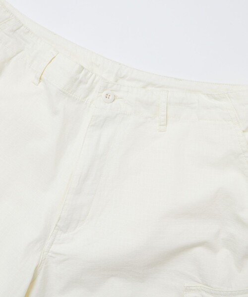 HINSON（ヒンソン）の「HINSON/ヒンソン 別注 CARGO SHORTS/カーゴ ショーツ/6ポケットパンツ（カーゴパンツ・メンズ・ブラック/オリーブ/グリーン系その他/オフホワイト・SMALL/MEDIUM/LARGE）」の6枚目の写真