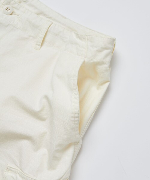 HINSON（ヒンソン）の「HINSON/ヒンソン 別注 CARGO SHORTS/カーゴ ショーツ/6ポケットパンツ（カーゴパンツ・メンズ・ブラック/オリーブ/グリーン系その他/オフホワイト・SMALL/MEDIUM/LARGE）」の7枚目の写真
