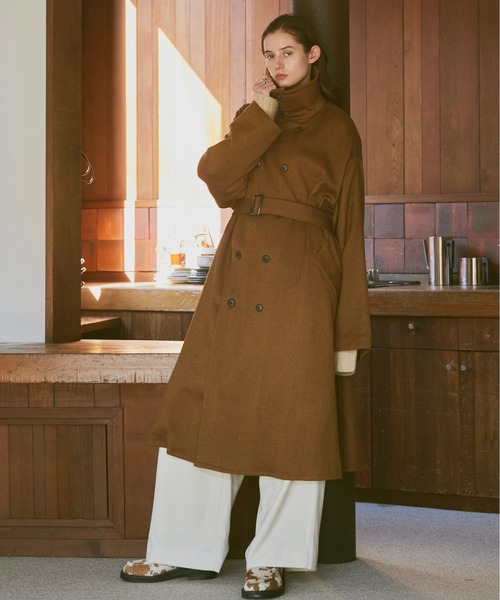 soerte（ソエルテ）の「”Anniversary” Oversize breasted stand collar