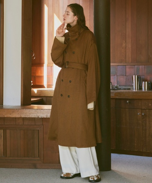 soerte（ソエルテ）の「”Anniversary” Oversize breasted stand collar