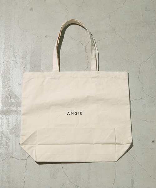 ANGIE（アンジー）の「ANGIEロゴトートバック（トートバッグ・レディース・ホワイト×レッド/ホワイト×ブルー/ホワイト×グリーン/ホワイト×ブラック/レッド系その他/ブルー系その他/グリーン系その他/ブラック系その他・FREE）」の9枚目の写真