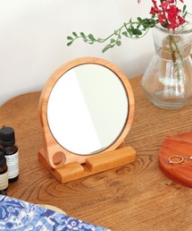 Creer（クレエ）の「NEIN MARKE（ナインマーケ）マホガニー ハンドミラー スタンド付き（インテリア雑貨）」