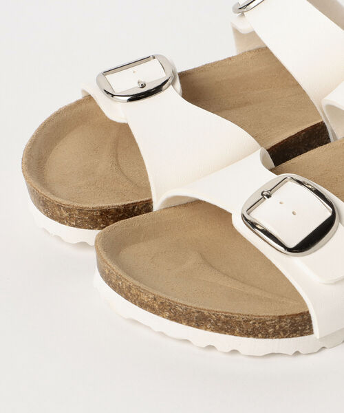 BEAMS HEART（ビームスハート）の「BEAMS HEART / ダブルベルトバックル サンダル（サンダル・レディース・ホワイト/ブラック/ベージュ・SMALL/MEDIUM/LARGE）」の11枚目の写真