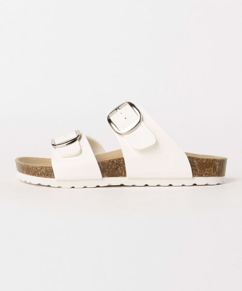 BEAMS HEART（ビームスハート）の「BEAMS HEART / ダブルベルトバックル サンダル（サンダル・レディース・ホワイト/ブラック/ベージュ・SMALL/MEDIUM/LARGE）」の21枚目の写真