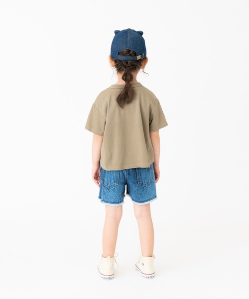 RUGGEDWORKS(ラゲッドワークス)の「《made in Japan》 裾タック半袖TEE(Tシャツ/カットソー・キッズ・ブルー系その他/オリーブ・140/110/90/120/130/100)」の12枚目の写真