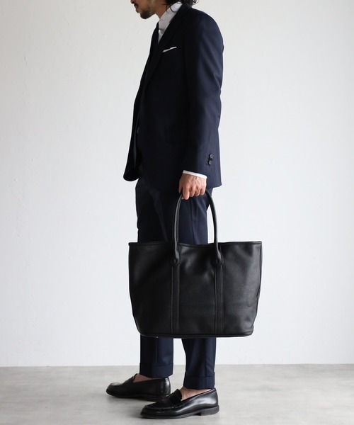 GUSCIO UOMO(グッシオ ウォーモ)の「【グッシオ ウォーモ】PUレザー トートバッグ 軽量 通勤通学(ビジネスバッグ・メンズ・ブラック/カーキ/グリーン・FREE)」の15枚目の写真