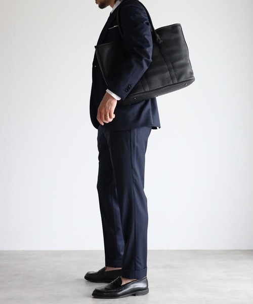 GUSCIO UOMO(グッシオ ウォーモ)の「【グッシオ ウォーモ】PUレザー トートバッグ 軽量 通勤通学(ビジネスバッグ・メンズ・ブラック/カーキ/グリーン・FREE)」の16枚目の写真