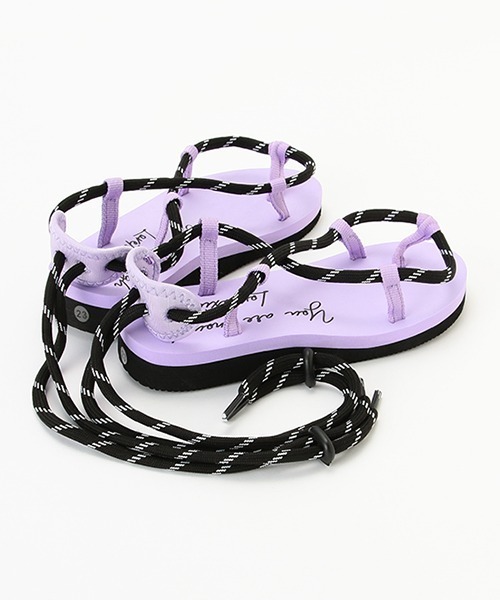 LOVETOXIC（ラブトキシック）の「コードストラップサンダル【SWIM】（サンダル・キッズ・ブラック/パープル・M/L）」の4枚目の写真
