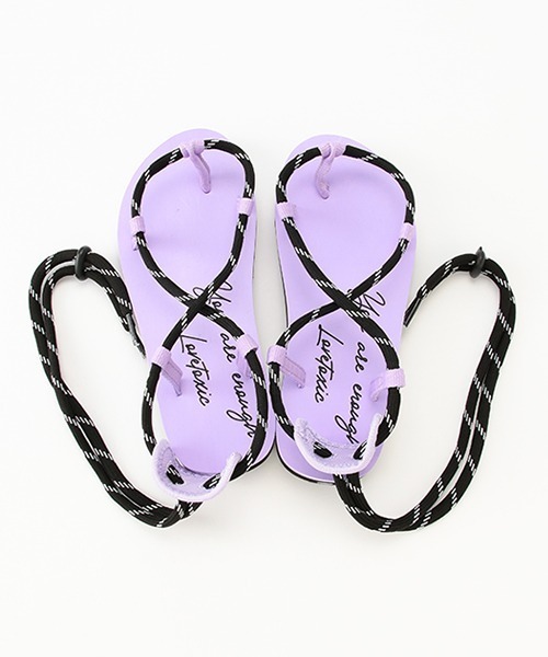 LOVETOXIC（ラブトキシック）の「コードストラップサンダル【SWIM】（サンダル・キッズ・ブラック/パープル・M/L）」の9枚目の写真