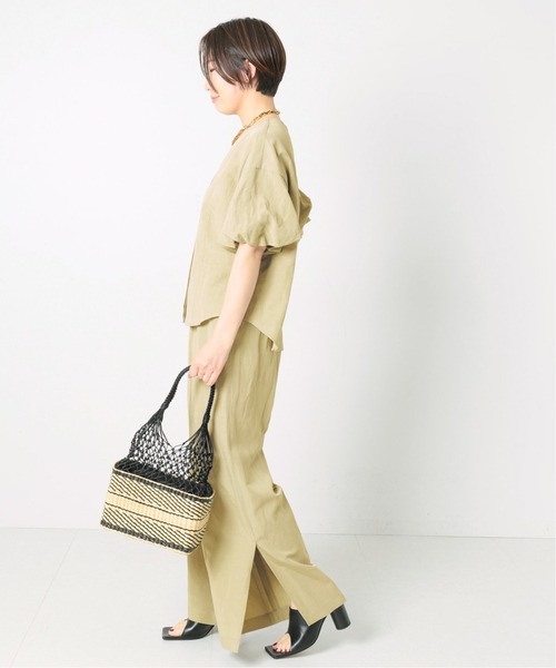 【未使用】journal standard L'essage　リネンパンツ リネン2タックパンツ（スラックス）｜JOURNAL STANDARD L'ESSAGE
