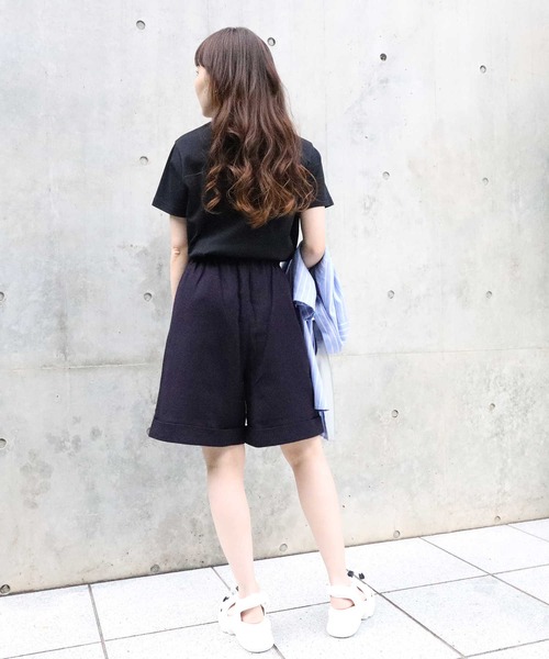 HONEYSUCKLE ROSE（ハニーサックルローズ）の「【HONEYSUCKLE ROSE】メンアサタックショーツ（その他パンツ・レディース・キナリ/ネイビー・L/M）」の10枚目の写真