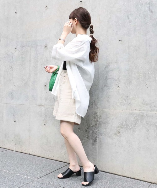 HONEYSUCKLE ROSE（ハニーサックルローズ）の「【HONEYSUCKLE ROSE】メンアサタックショーツ（その他パンツ・レディース・キナリ/ネイビー・L/M）」の12枚目の写真