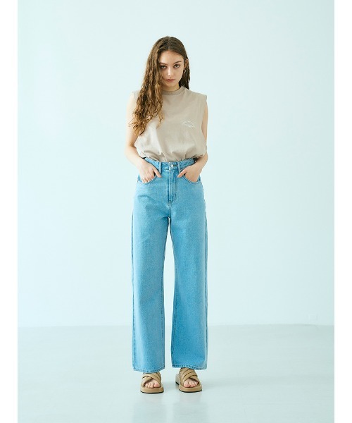 ENVYM（アンビー）の「ルーズロゴＮ／ＳＴＥＥ（Tシャツ/カットソー・レディース・ホワイト/ベージュ/ブラック・FREE）」の9枚目の写真