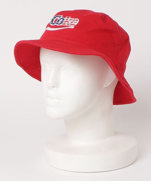 AMERICAN NEEDLE(アメリカンニードル)の「LAIDBACK / American Needle DRINK HAT SERIES Twill Bucket hat / アメリカンニードル ドリンクハットシリーズ ツイルバケットハット(ハット・レディース・ホワイト/レッド・S)」の2枚目の写真