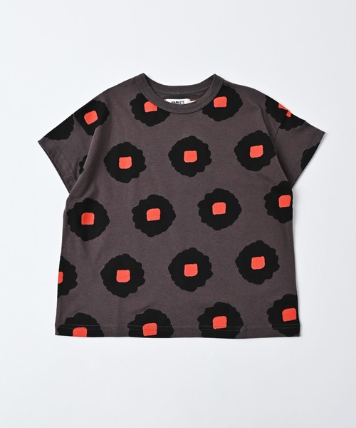 HOGAN RANCH WEAR（ホーガンランチウエア）の「ソウガラワイドTシャツ（kids/XS～LL）（Tシャツ/カットソー・キッズ・グレー系その他/ベージュ/アイボリー/オレンジ/マルチ/ライトグレー/グリーン/チャコール/オフホワイト/ブルー・LL/M/XS/S/L）」の4枚目の写真