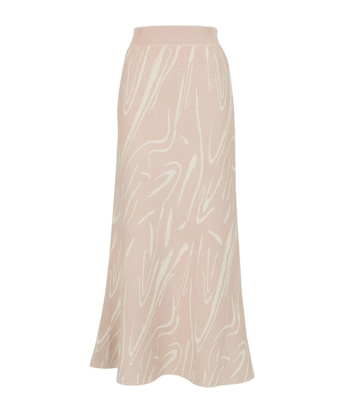 Julia Boutique（ジュリアブティック）の「ニュアンス柄マーメイドニットスカート/22172（スカート・レディース・ブラック/ピンク/モカ・ONE）」の3枚目の写真