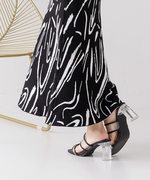 Julia Boutique（ジュリアブティック）の「ニュアンス柄マーメイドニットスカート/22172（スカート・レディース・ブラック/ピンク/モカ・ONE）」の7枚目の写真