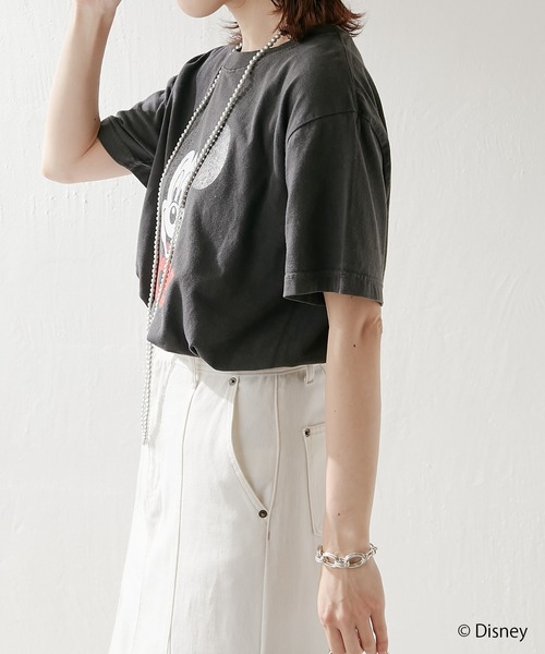 GOOD ROCK SPEED（グッドロックスピード）の「GOOD ROCK SPEED/ミッキー ロゴTシャツ（Tシャツ/カットソー・レディース・ブラック・FREE）」の8枚目の写真