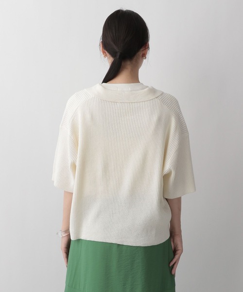 LOWRYS FARM（ローリーズファーム）の「スキッパーショートカーディガン　298155（カーディガン/ボレロ・レディース・ホワイト/アイボリー/ブラック/グリーン・MEDIUM/LARGE）」の19枚目の写真