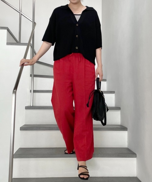 LOWRYS FARM（ローリーズファーム）の「スキッパーショートカーディガン　298155（カーディガン/ボレロ・レディース・ホワイト/アイボリー/ブラック/グリーン・MEDIUM/LARGE）」の21枚目の写真