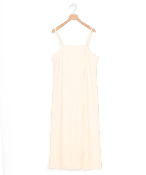 w closet（ダブルクローゼット）の「スリット入りロングキャミワンピース（ワンピース・レディース・アイボリー/ブラウン/グリーン/ブラック・FREE）」の11枚目の写真
