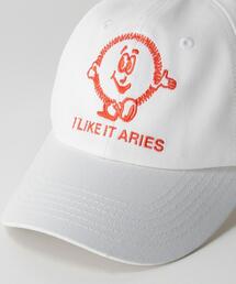 Aries ロゴ刺繍入りアイレットディテール キャップ Aries ロゴ刺繍入りアイレットディテール キャップ - 帽子在庫 処分