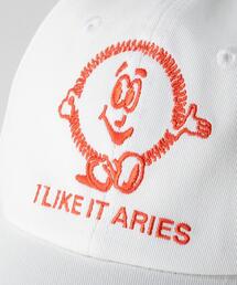 Aries ロゴ刺繍入りアイレットディテール キャップ ARIES（アリーズ）の「＜ARIES＞ I LIKE IT CAP/キャップ