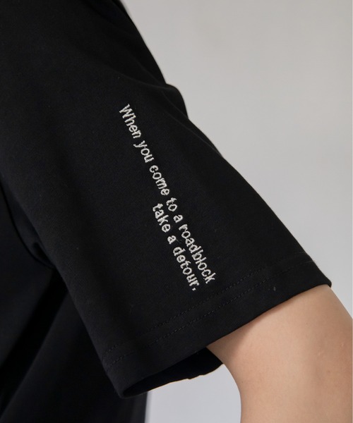 VACANCY（ヴァカンシー）の「ロゴ刺繍パイピングTシャツ/新色追加（Tシャツ/カットソー・レディース・ホワイト/ブラック/ベージュ/ブルー/レッド・FREE）」の13枚目の写真