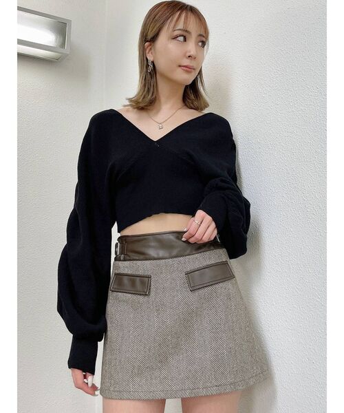 GYDA(ジェイダ)の「オフショルLOOSEスリーブ ニットトップス(ニット/セーター・レディース・ブラック/ベージュ/ピンク・FREE)」の11枚目の写真