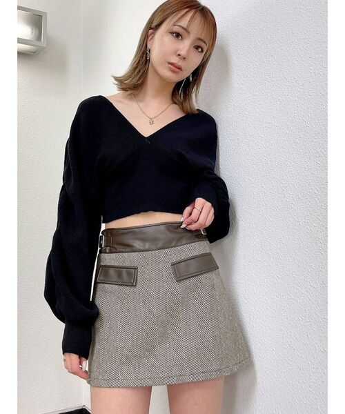 GYDA(ジェイダ)の「オフショルLOOSEスリーブ ニットトップス(ニット/セーター・レディース・ブラック/ベージュ/ピンク・FREE)」の8枚目の写真