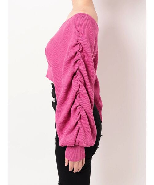 GYDA(ジェイダ)の「オフショルLOOSEスリーブ ニットトップス(ニット/セーター・レディース・ブラック/ベージュ/ピンク・FREE)」の21枚目の写真