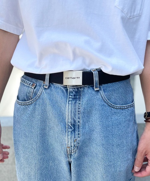 Carhartt WIP（カーハートダブリューアイピー）の「【carhartt WIP】カーハート CLIP BELT CHROME クリップ ベルト クローム ガチャベルト I019176（ベルト・メンズ・ブラック/ベージュ/ネイビー・FREE）」の7枚目の写真