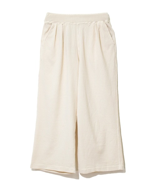 Good On(グッドオン)の「Good On/グッドオン SEERSUCKER RELAX PANTS(その他パンツ・レディース・ブラック/クリーム/グリーン・FREE)」の3枚目の写真