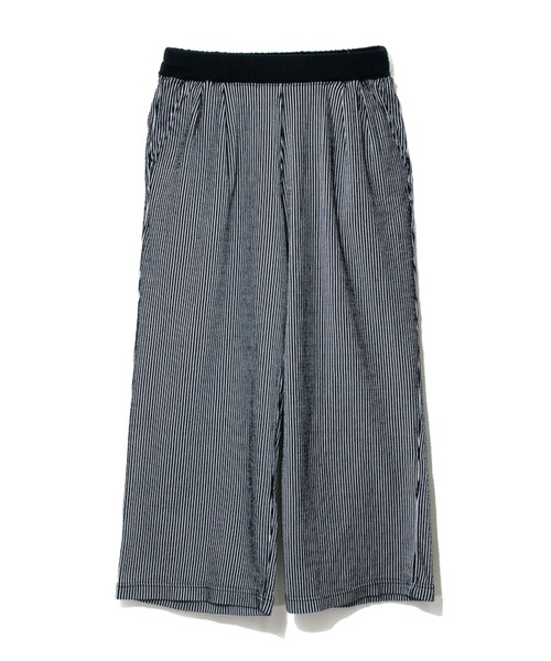 Good On(グッドオン)の「Good On/グッドオン SEERSUCKER RELAX PANTS(その他パンツ・レディース・ブラック/クリーム/グリーン・FREE)」の2枚目の写真