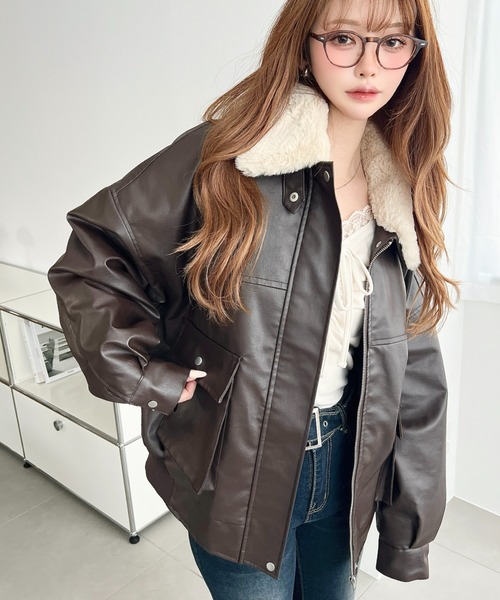  Originals フェイクレザージャケット　着用一回超美品！！ OneMall provides ZOZO products: 【累計販売枚数5万枚突破！】ファー