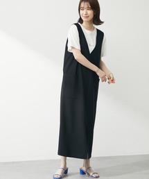 Green　Parks | Vネックジャンスカ(ワンピース)