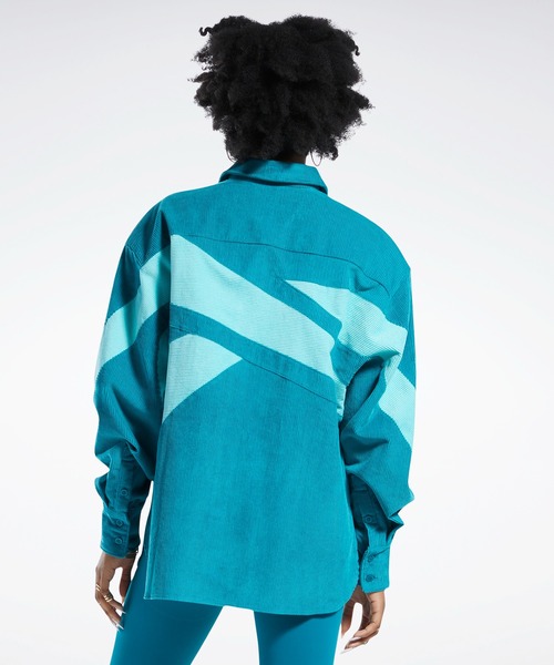 Reebok(リーボック)の「カーディB コーデュロイ カバーアップ /(ブルゾン・レディース・ピンク/ブルー・X-LARGE/LARGE/SMALL/MEDIUM)」の9枚目の写真