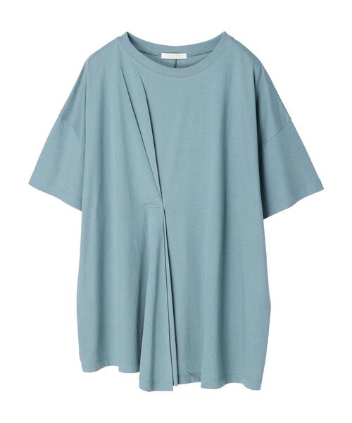 Green Parks(グリーンパークス)の「フロントタックチュニック(Tシャツ/カットソー・レディース・オフホワイト/サックスブルー/ブラック/イエロー・FREE)」の14枚目の写真