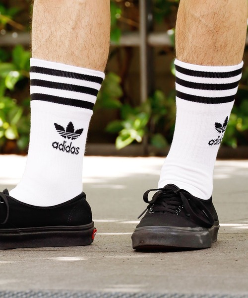 adidas(アディダス)の「adidas/アディダス HERI M CUT CREW SOCK 3P 3足セット(ソックス/靴下・メンズ・ホワイト/ブラック/ホワイト系その他・S/M/L)」の13枚目の写真