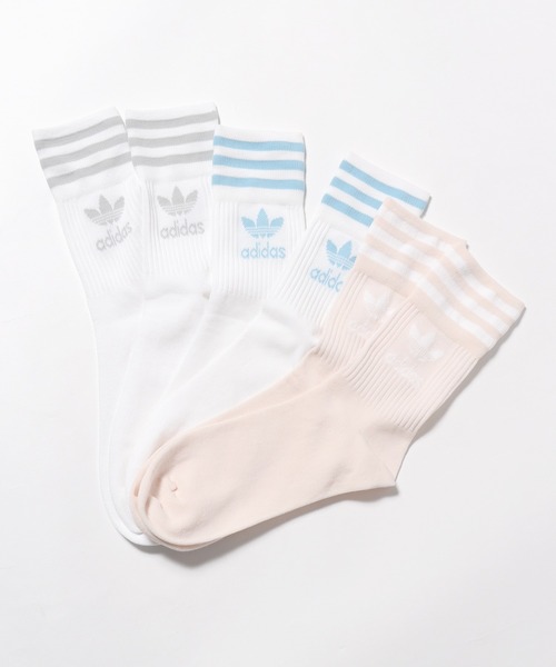 adidas(アディダス)の「adidas/アディダス HERI M CUT CREW SOCK 3P 3足セット(ソックス/靴下・メンズ・ホワイト/ブラック/ホワイト系その他・S/M/L)」の16枚目の写真