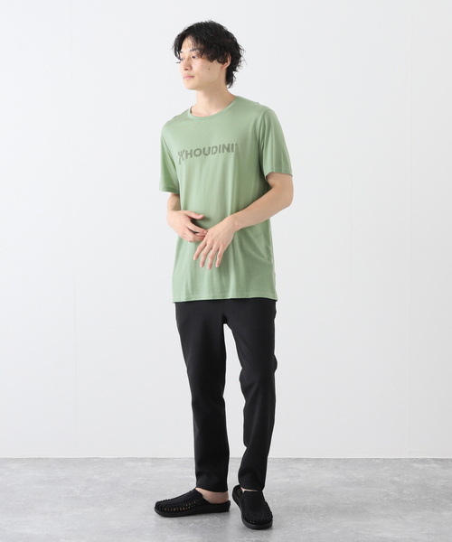 HOUDINI(フディーニ)の「【HOUDINI / フーディニ】Ms Tree Tee Drawing Logo(Tシャツ/カットソー・メンズ・チャコールグレー/ブラック/サファリグリーン・MEDIUM/LARGE)」の6枚目の写真