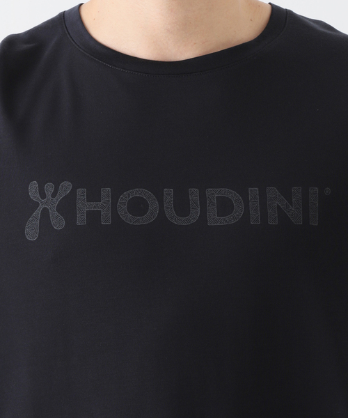 HOUDINI(フディーニ)の「【HOUDINI / フーディニ】Ms Tree Tee Drawing Logo(Tシャツ/カットソー・メンズ・チャコールグレー/ブラック/サファリグリーン・MEDIUM/LARGE)」の16枚目の写真