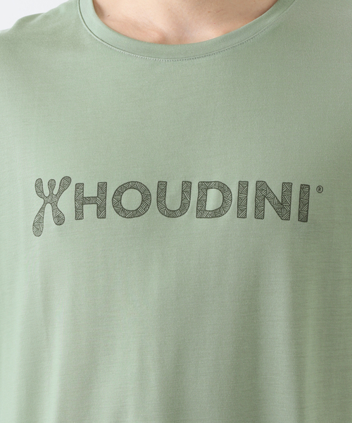 HOUDINI(フディーニ)の「【HOUDINI / フーディニ】Ms Tree Tee Drawing Logo(Tシャツ/カットソー・メンズ・チャコールグレー/ブラック/サファリグリーン・MEDIUM/LARGE)」の19枚目の写真