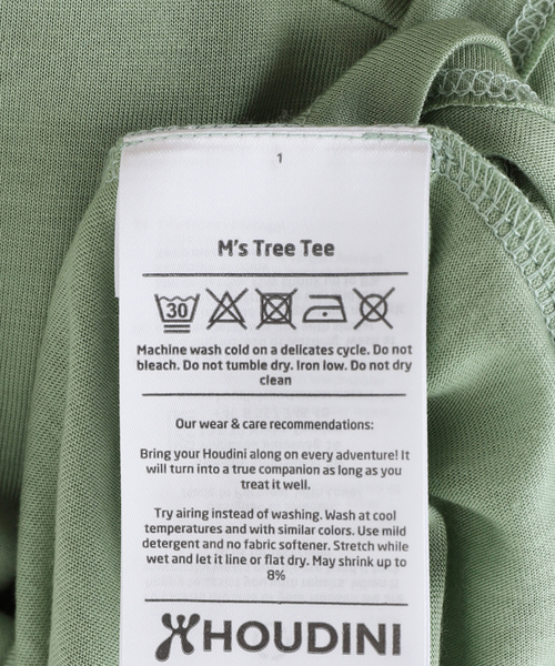 HOUDINI(フディーニ)の「【HOUDINI / フーディニ】Ms Tree Tee Drawing Logo(Tシャツ/カットソー・メンズ・チャコールグレー/ブラック/サファリグリーン・MEDIUM/LARGE)」の21枚目の写真